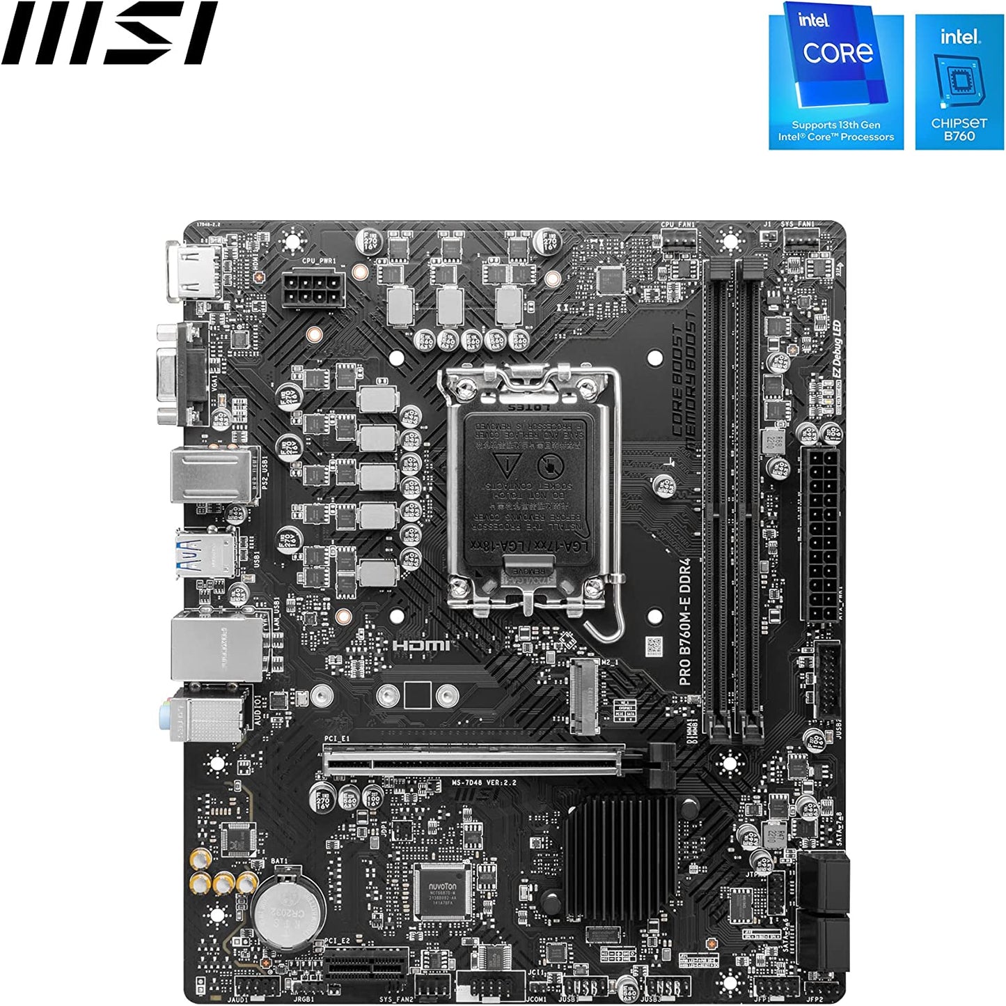 PRO B760M-E DDR4, Mainboard