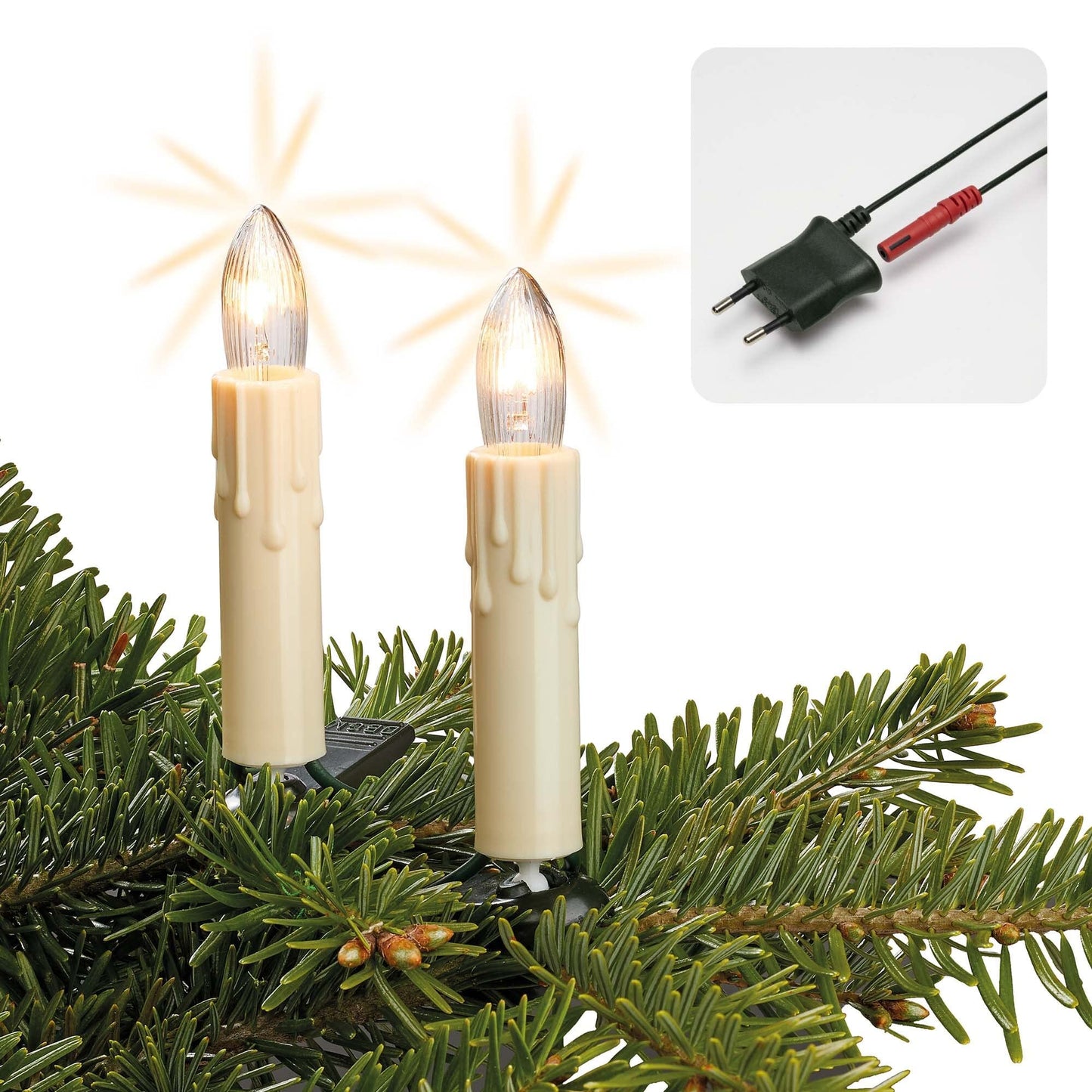 814118, Elfenbein 30 Lichter / 20,2m beleuchtet