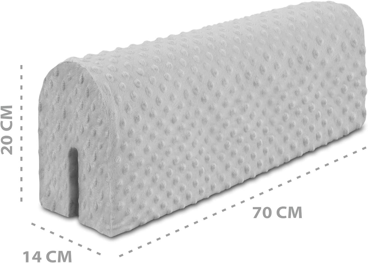 Bettkantenschutz, Bettkantenschutz, Hellgrau, 70cm