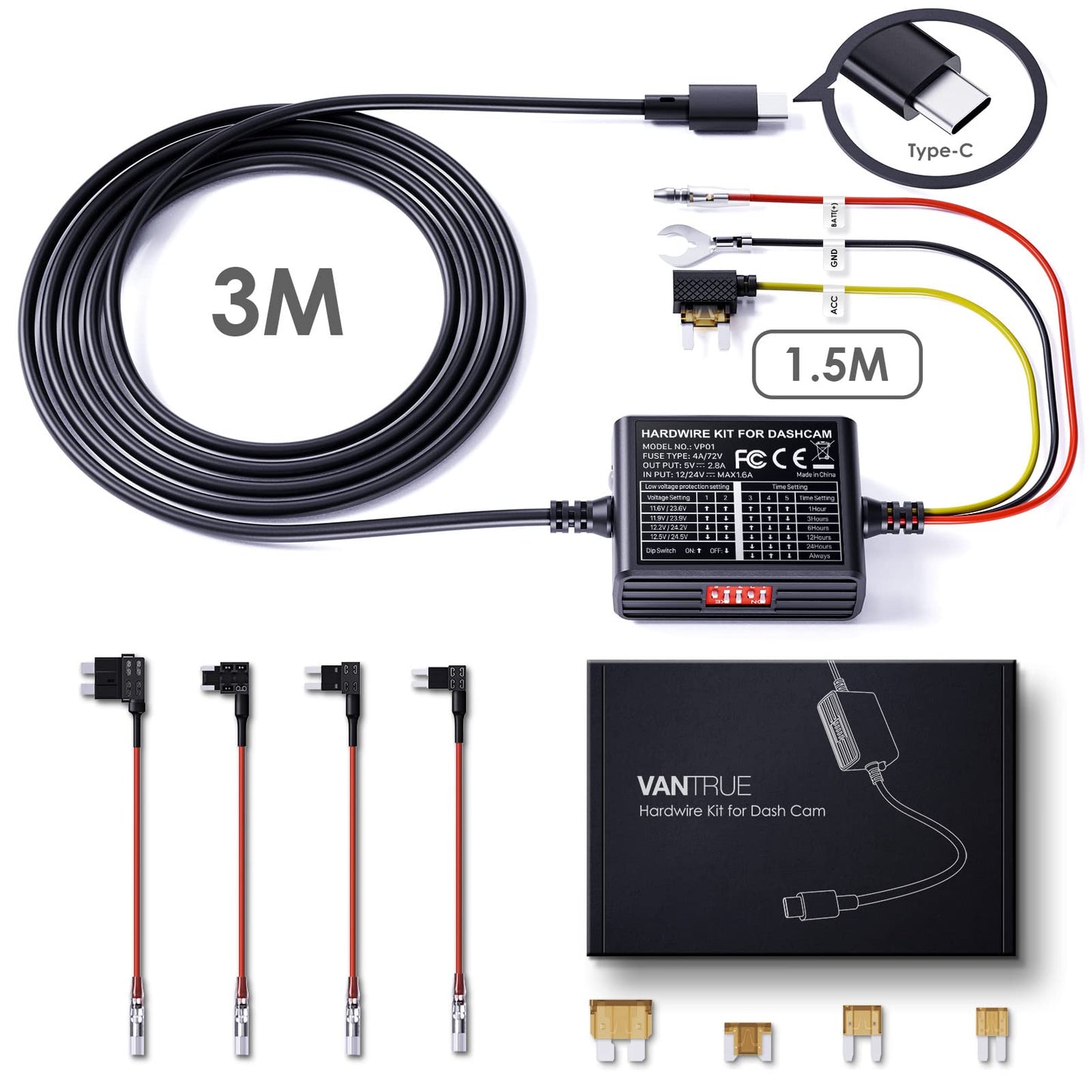 Hardwire Kit, 5 Gänge