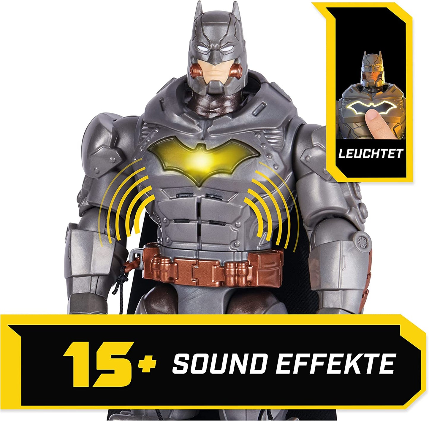 Batman 30 cm Deluxe-Actionfigur mit Schlag- und Wurffunktion, Spielfigur
