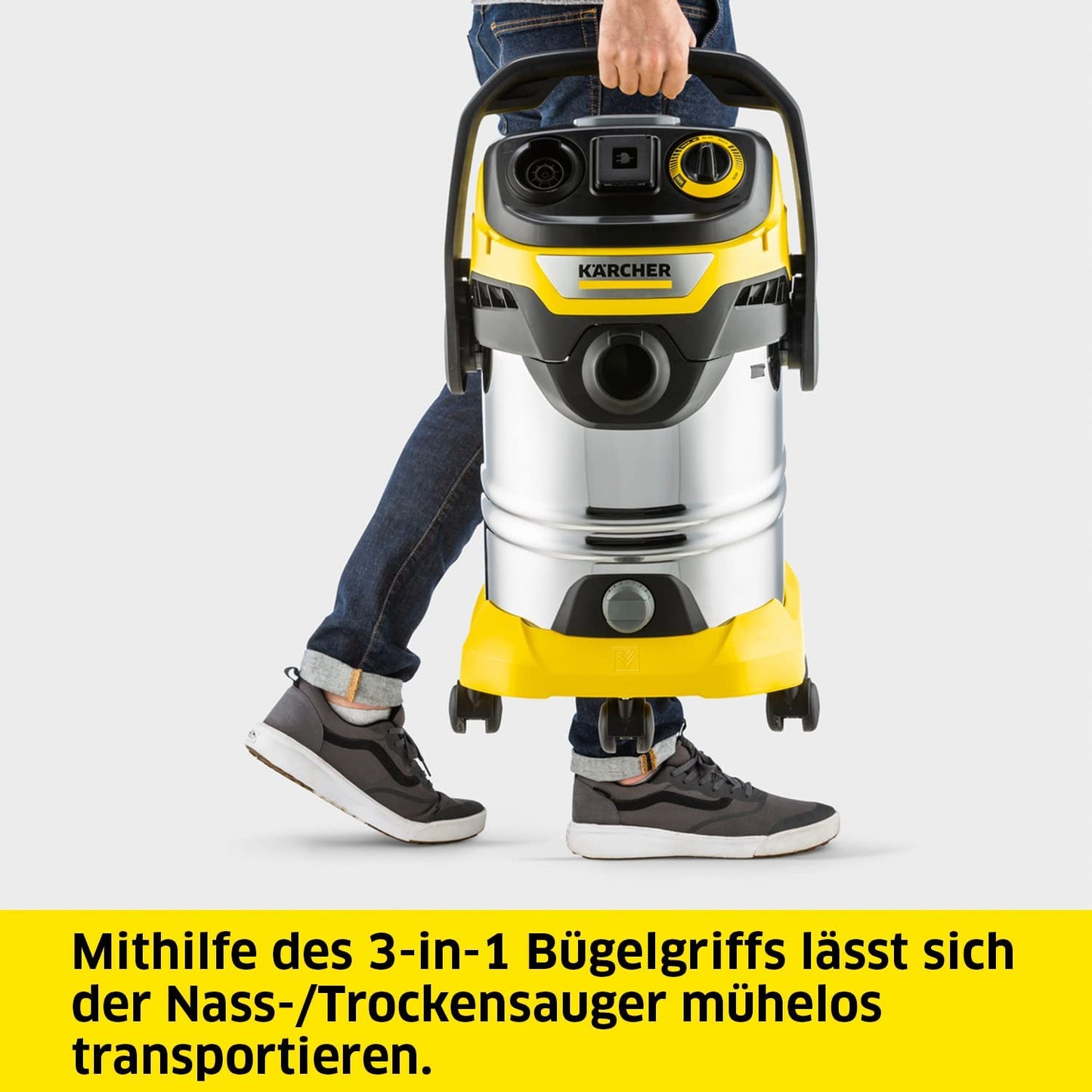 WD 6 P S V-30/6/22/T, Nass-/Trockensauger, Standard-Reichweite (6m Kabel / 2,2m Schlauch)
