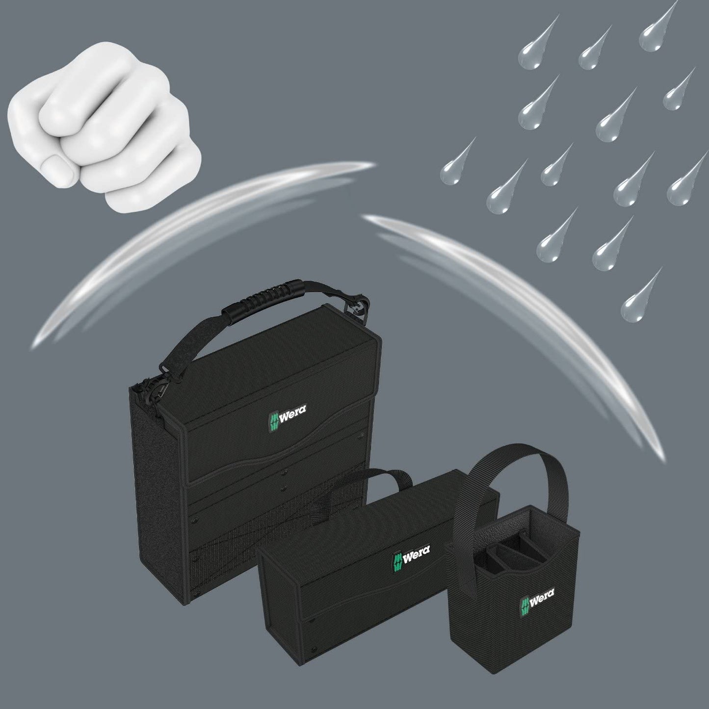 2go 2 Werkzeug-Container, Tasche, Wera 2go 2 Single