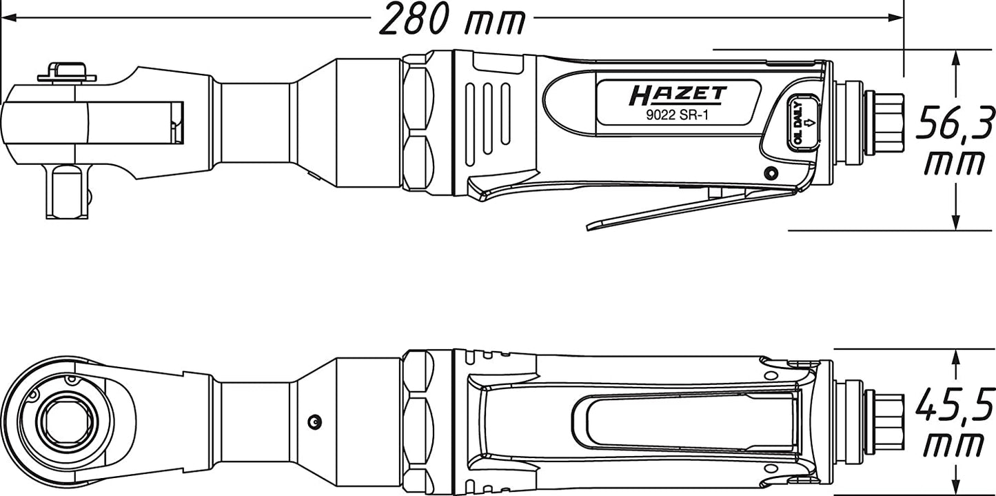 Schlag-Ratschenschrauber 9022SR-1, 1/2", Schlagschrauber