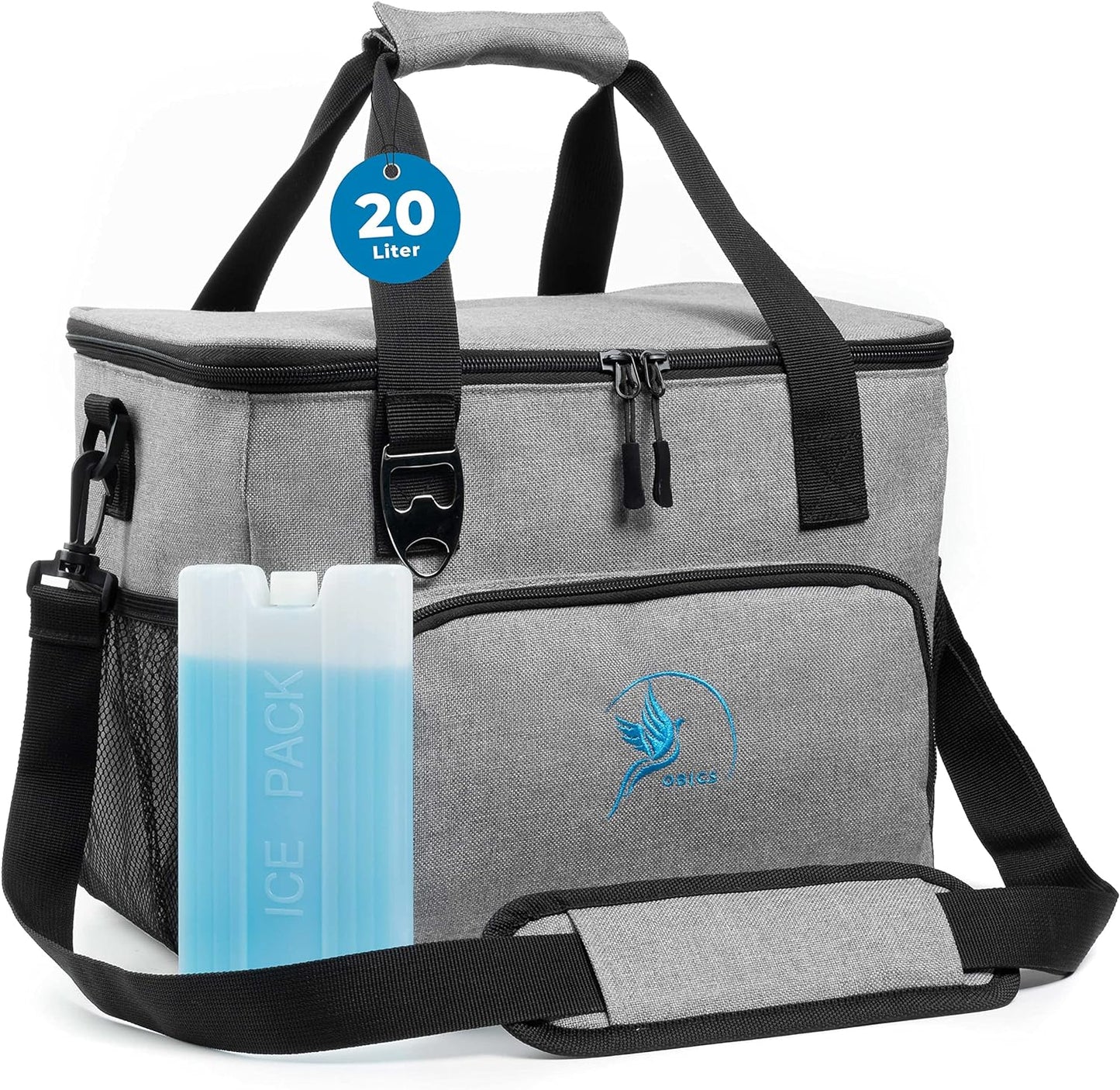 Kühltasche, 20 Liter, Grau