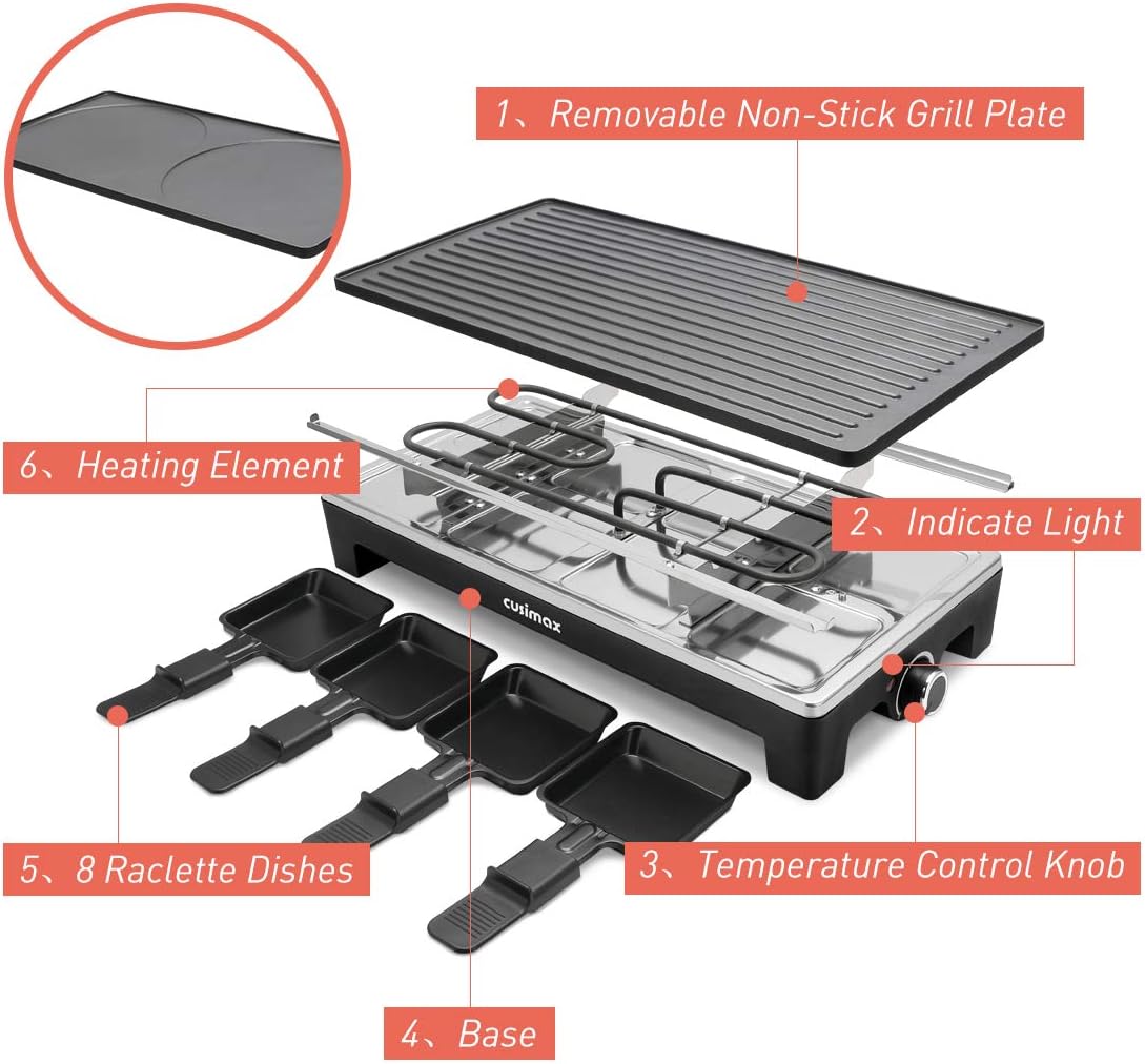 Raclette Grill CMRC-300, 52.0X18.7X28.5cm