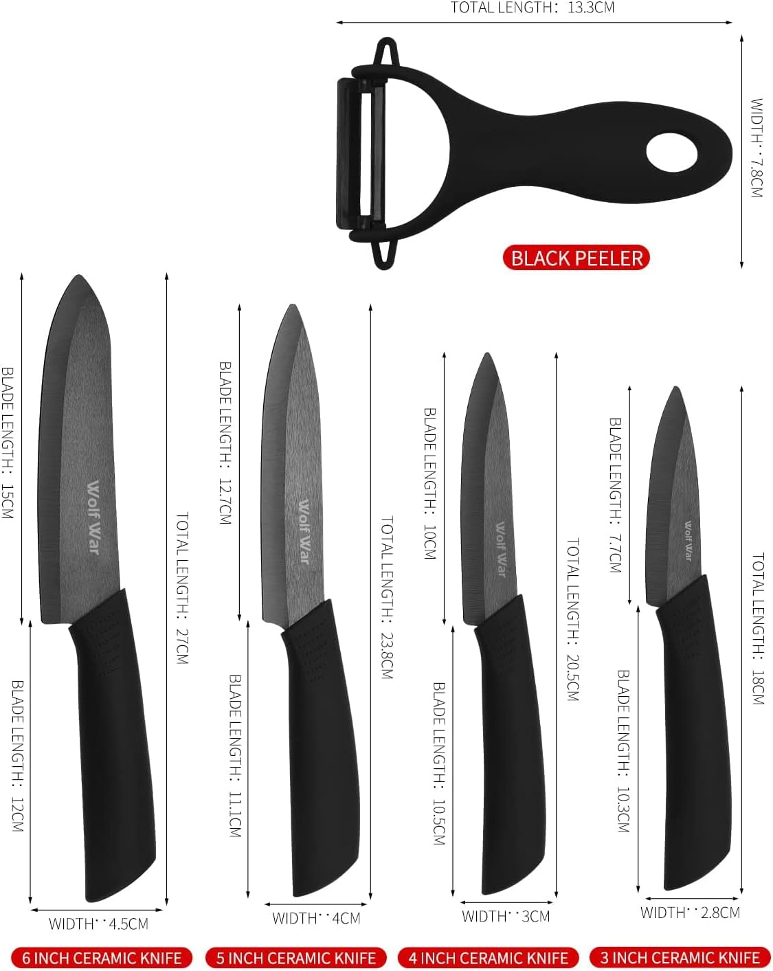Messer Set, Color 1