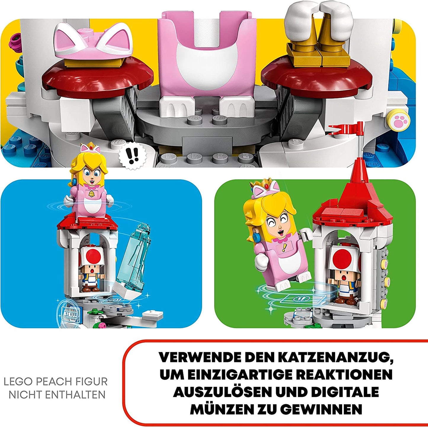 71407 Super Mario Katzen-Peach-Anzug und Eisturm – Erweiterungsset, Konstruktionsspielzeug