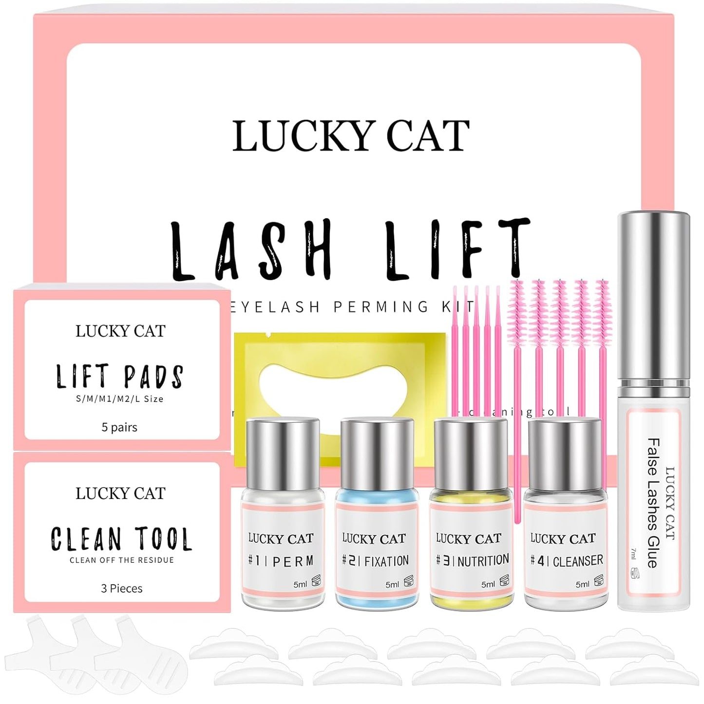 2024 Wimpernlifting Set, Weiss