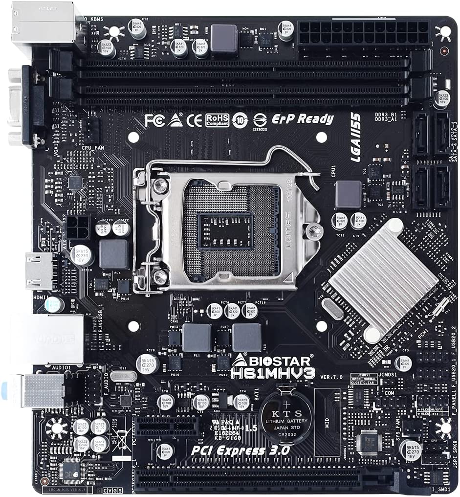H61MHV3, Mainboard