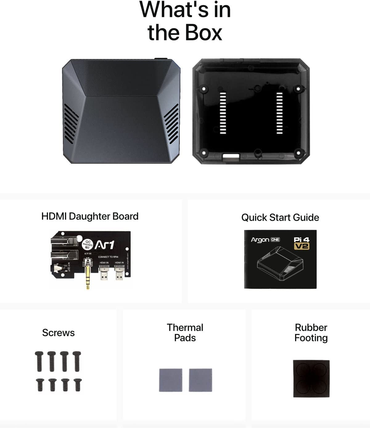 Gehäuse für Raspberry Pi 4 Argon One V2