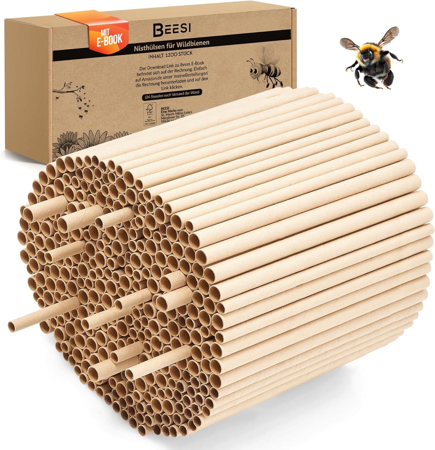 Nisthülsen, 1200 Stück