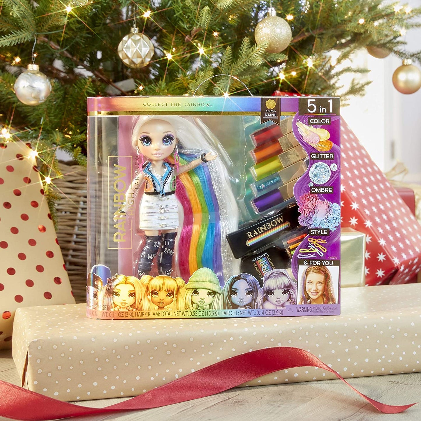Rainbow Surprise Hair Play Rainbow Doll, Puppe