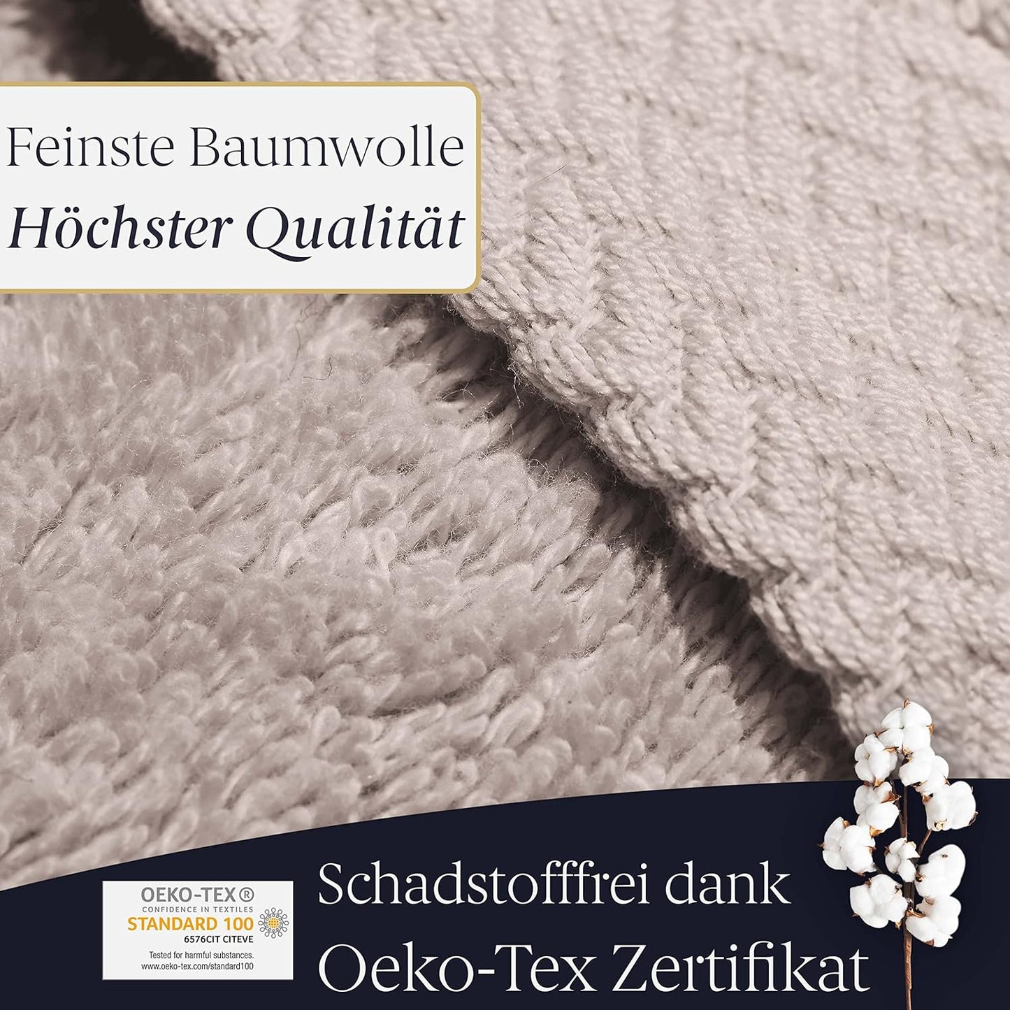 Handtuch 4er-Set, Beige