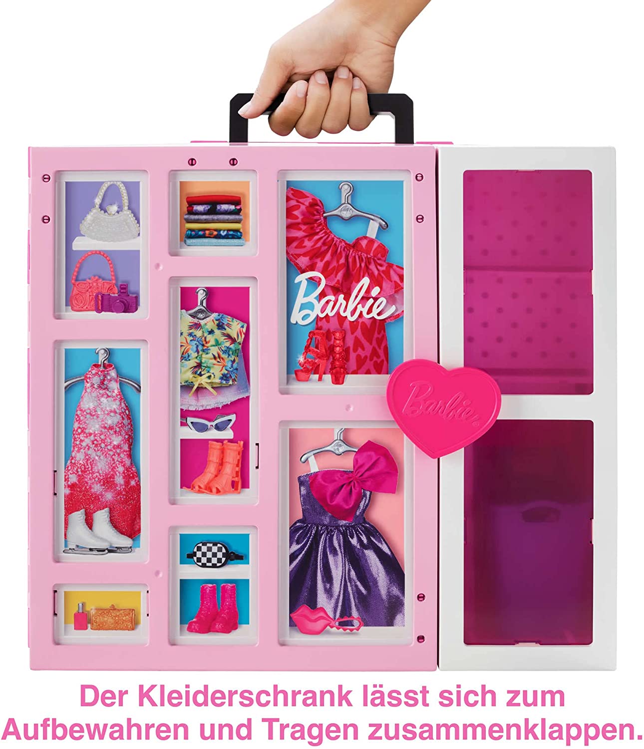 Barbie Traumkleiderschrank mit Puppe, Moden & Accessoires, Puppenmöbel