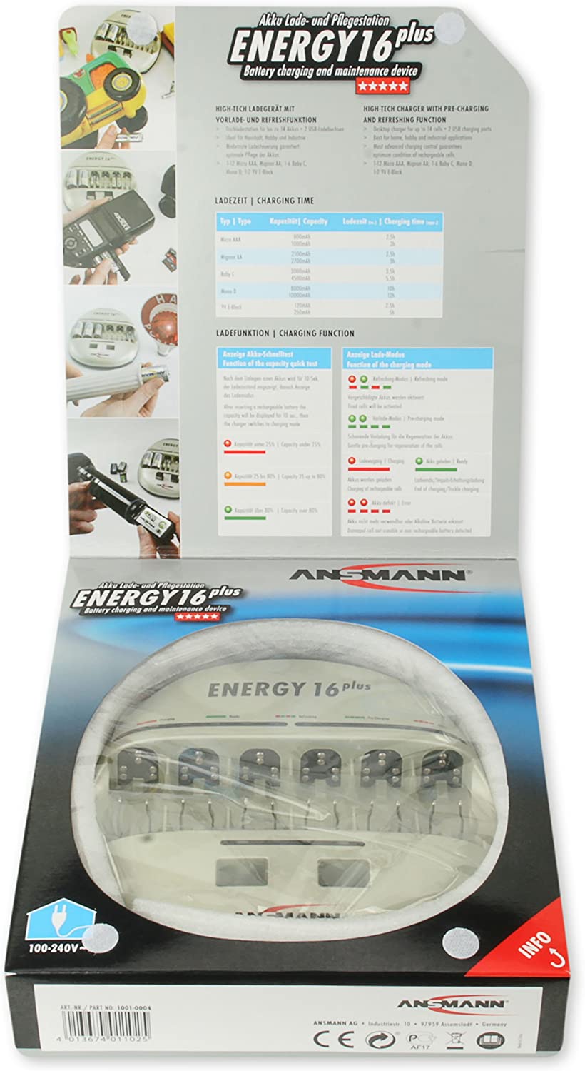 Energy 16 Plus, Ladegerät, Energy 16 Plus Single