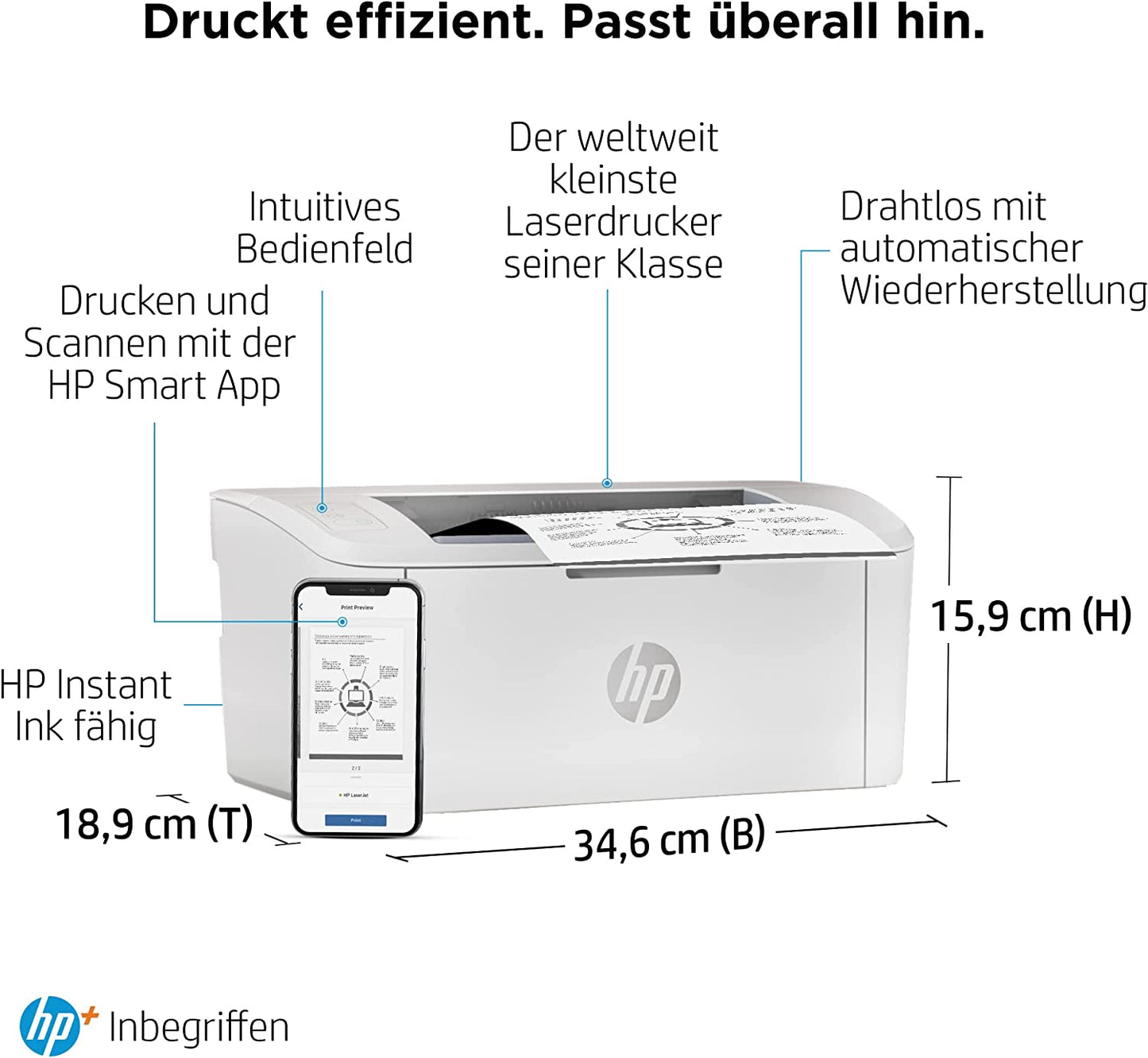 LaserJet M110we, Laserdrucker, Drucken