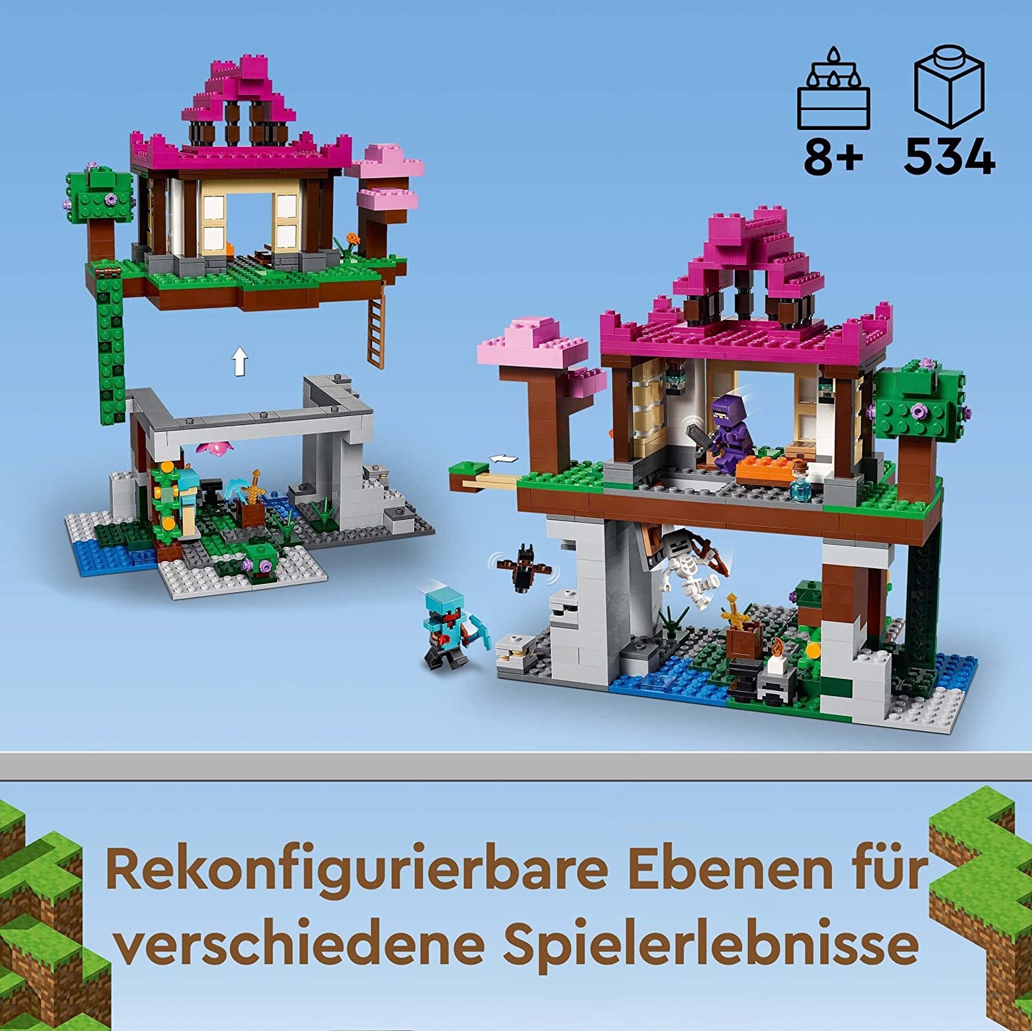 21183 Minecraft Das Trainingsgelände, Konstruktionsspielzeug