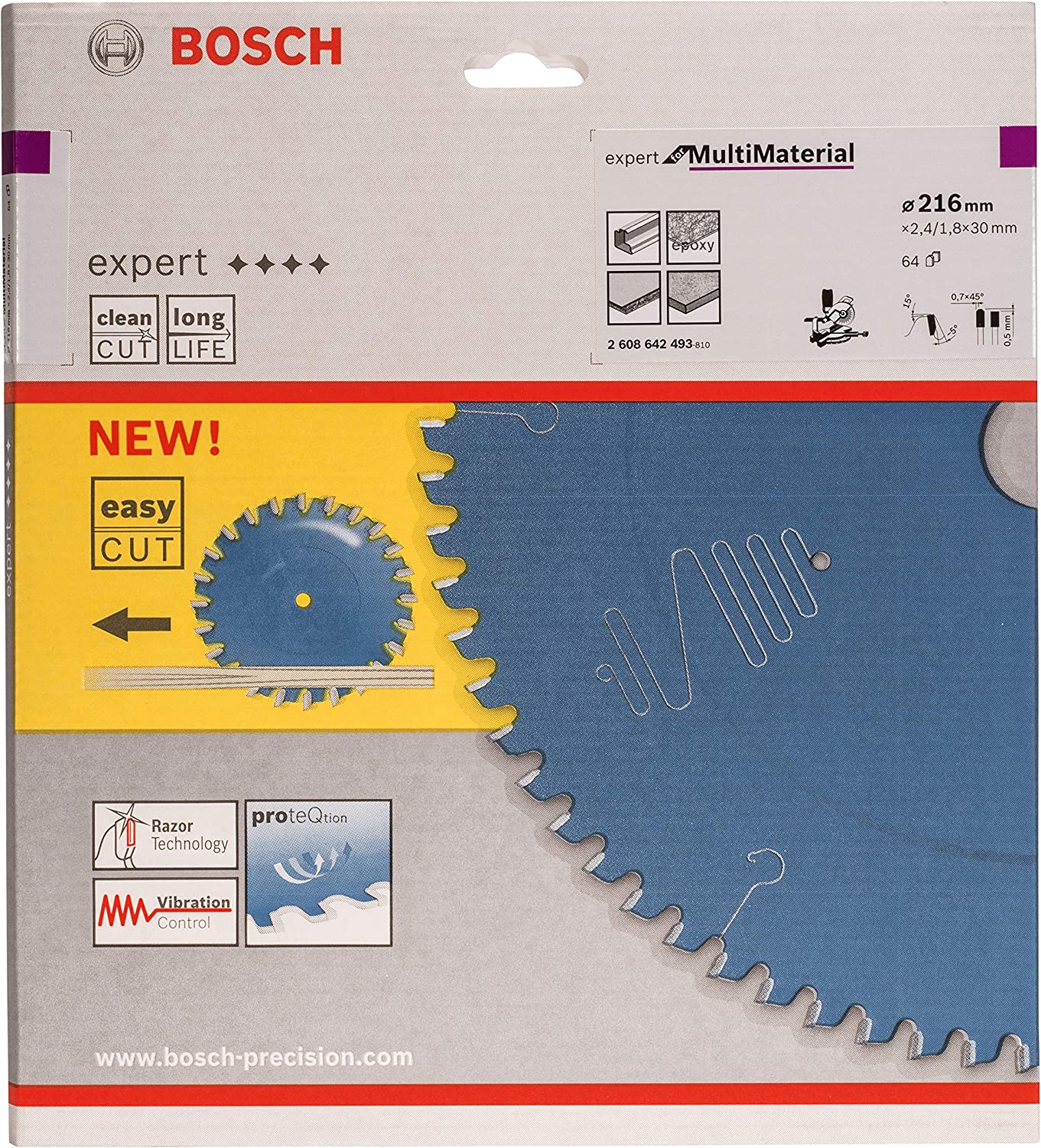 Kreissägeblatt Expert for Multi Material, Ø 216mm, 64Z