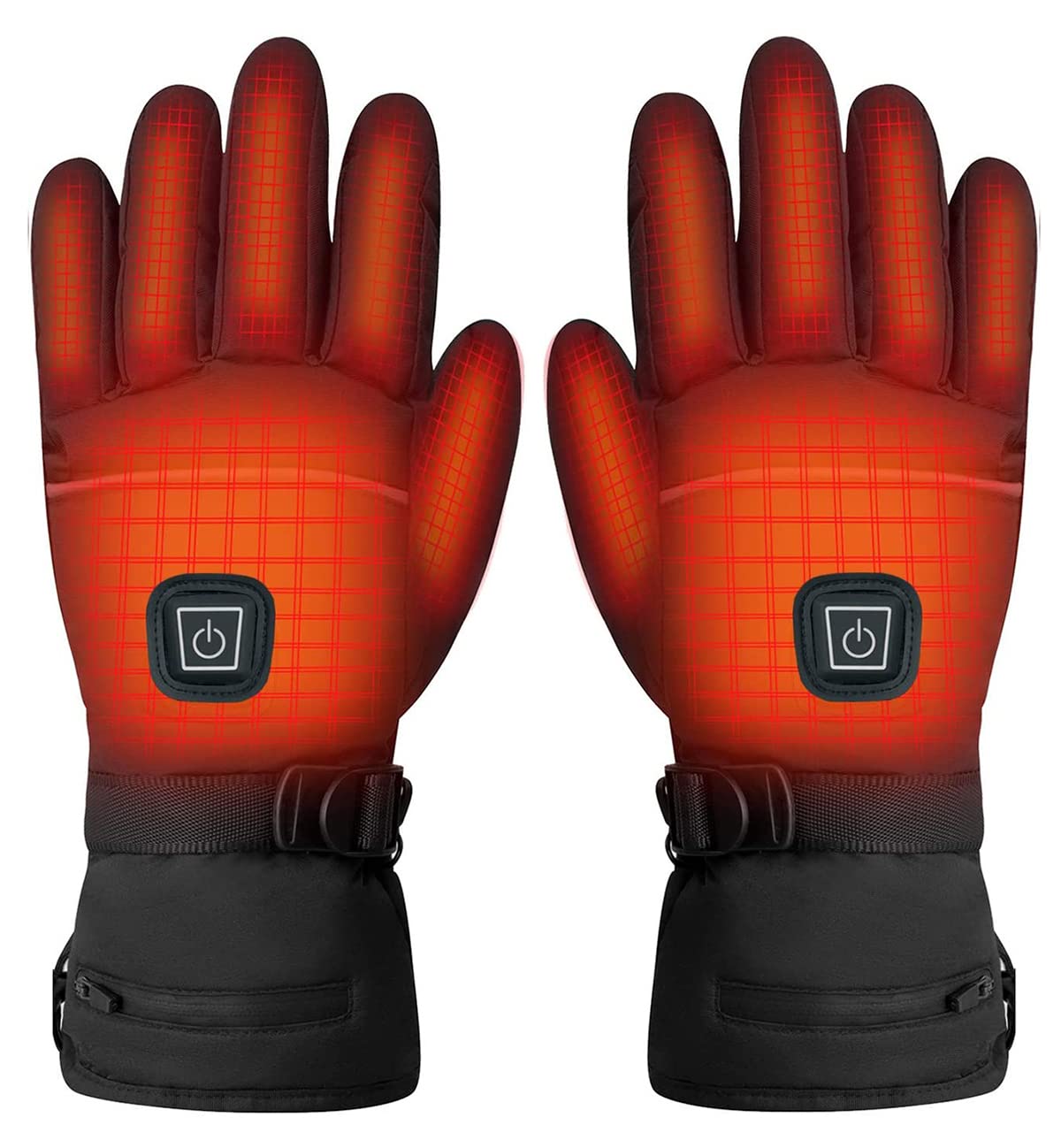 Beheizte Handschuhe, schwarz