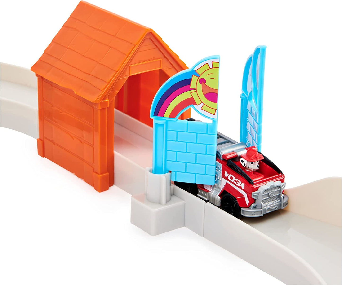 Paw Patrol, True Metal Total City Rescue Movie Rennstrecken-Set, Rennbahn