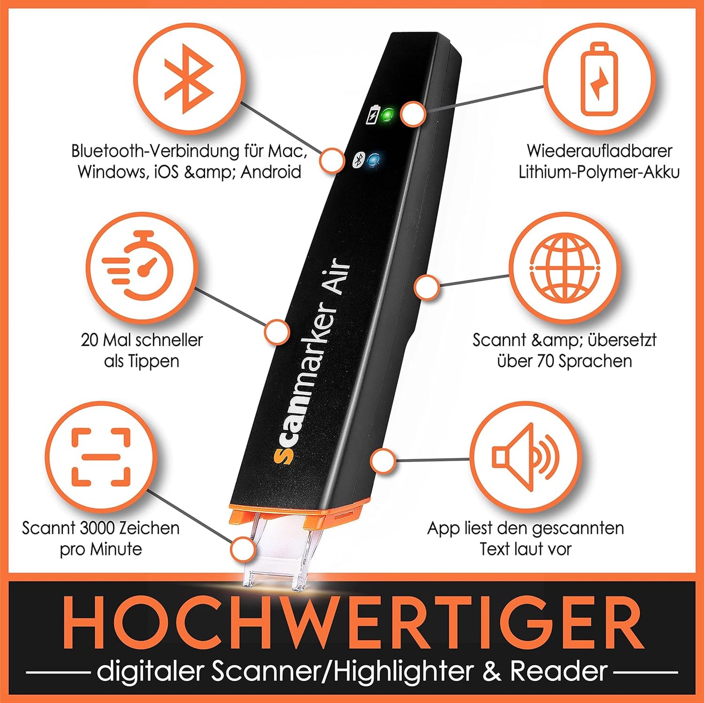 Scanmarker Air, Schwarz Scanmarker Luft