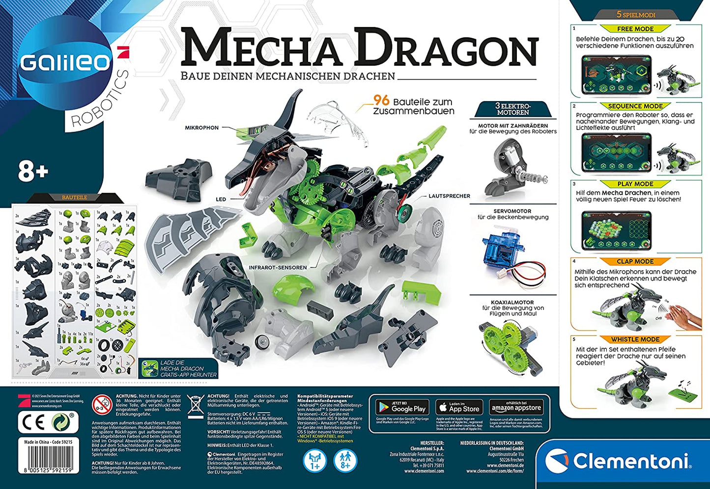 Mecha Dragon, Experimentierkasten