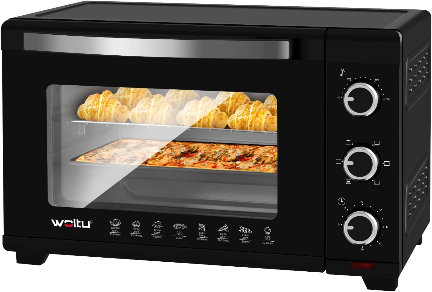 Mini Backofen, Schwarz