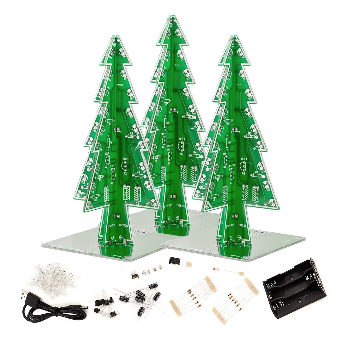 DIY LED Weihnachtsbaum Kit, 3