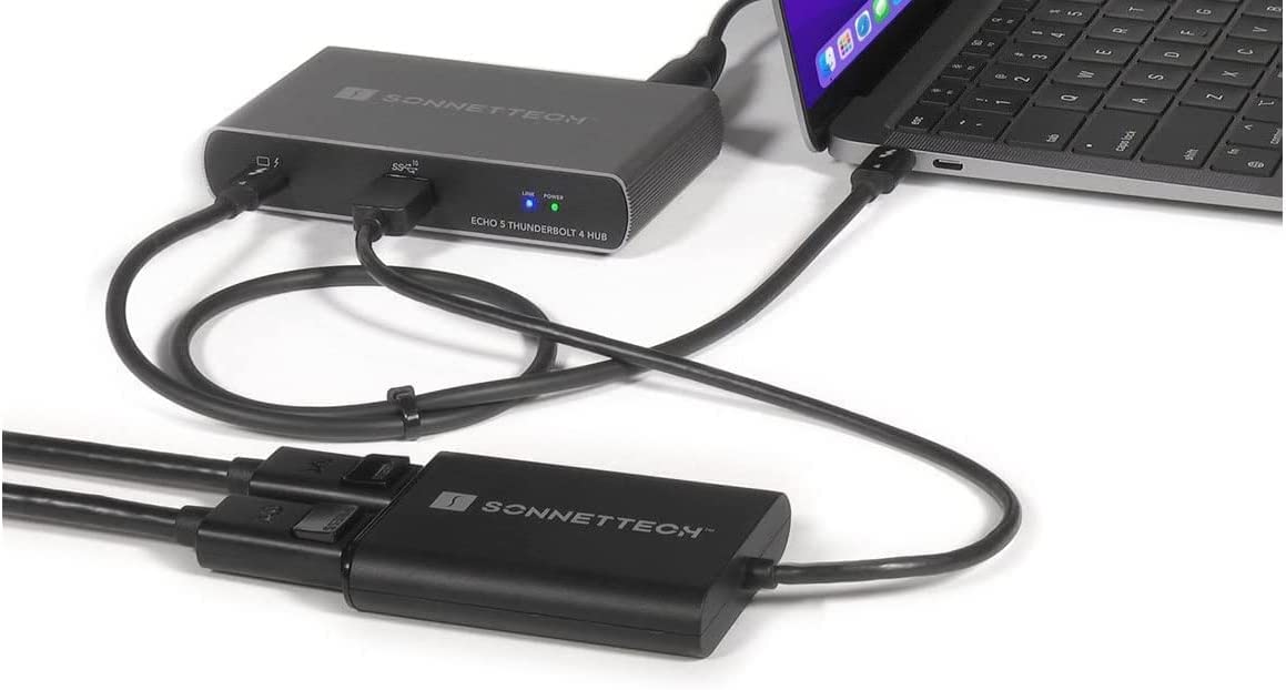 USB DisplayLink Adapter, USB-A Stecker > Dual 4K DisplayPort