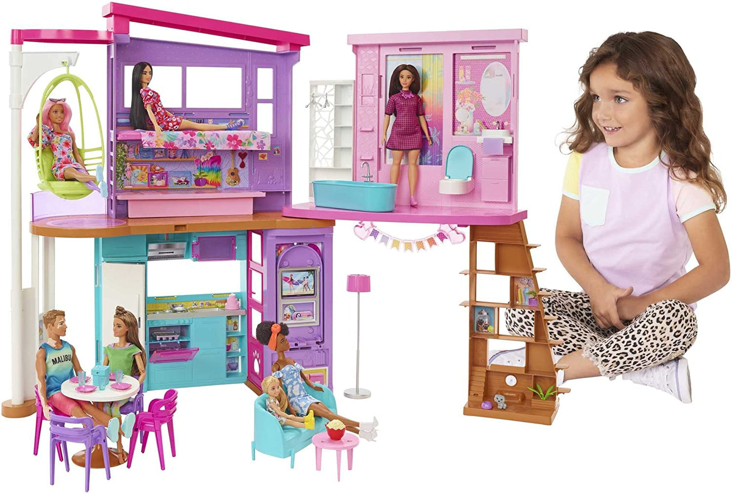 Barbie Malibu Haus, Spielgebäude, Violett