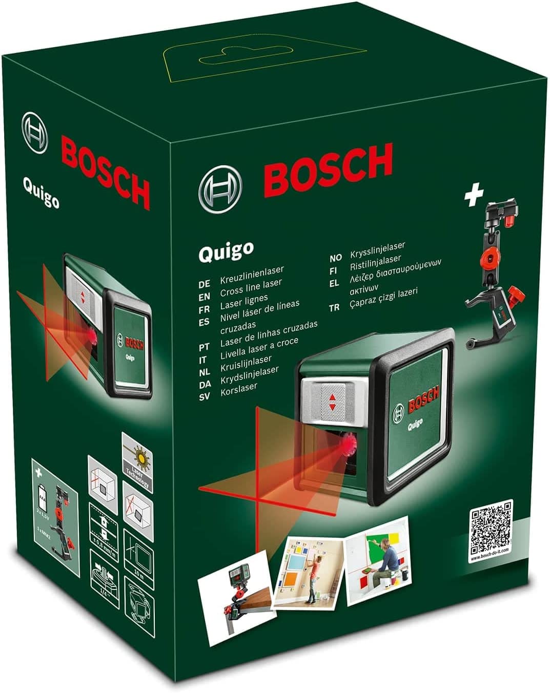 Kreuzlinienlaser Quigo, mit Klemme