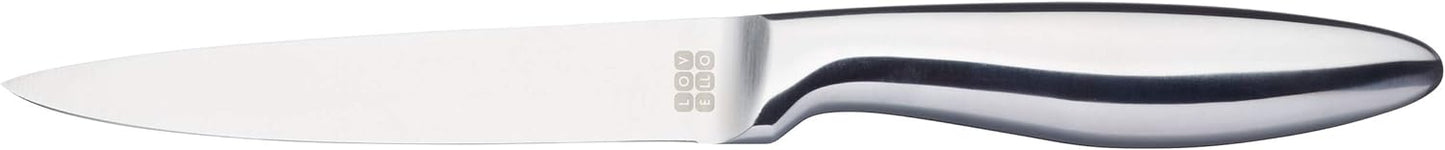 5-teiliges Messerblock-Set, Vanille