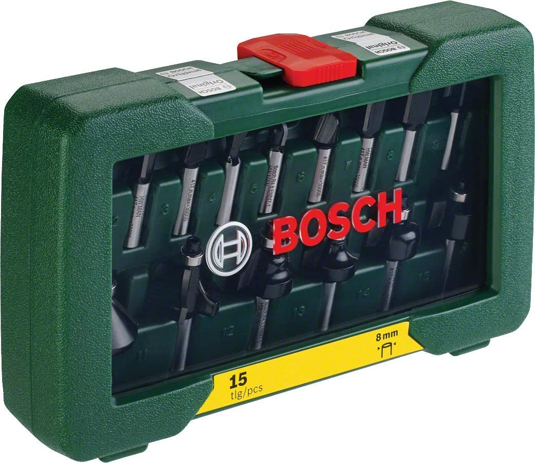 Wolfram-Carbide-Fräser-Set, 15-teilig