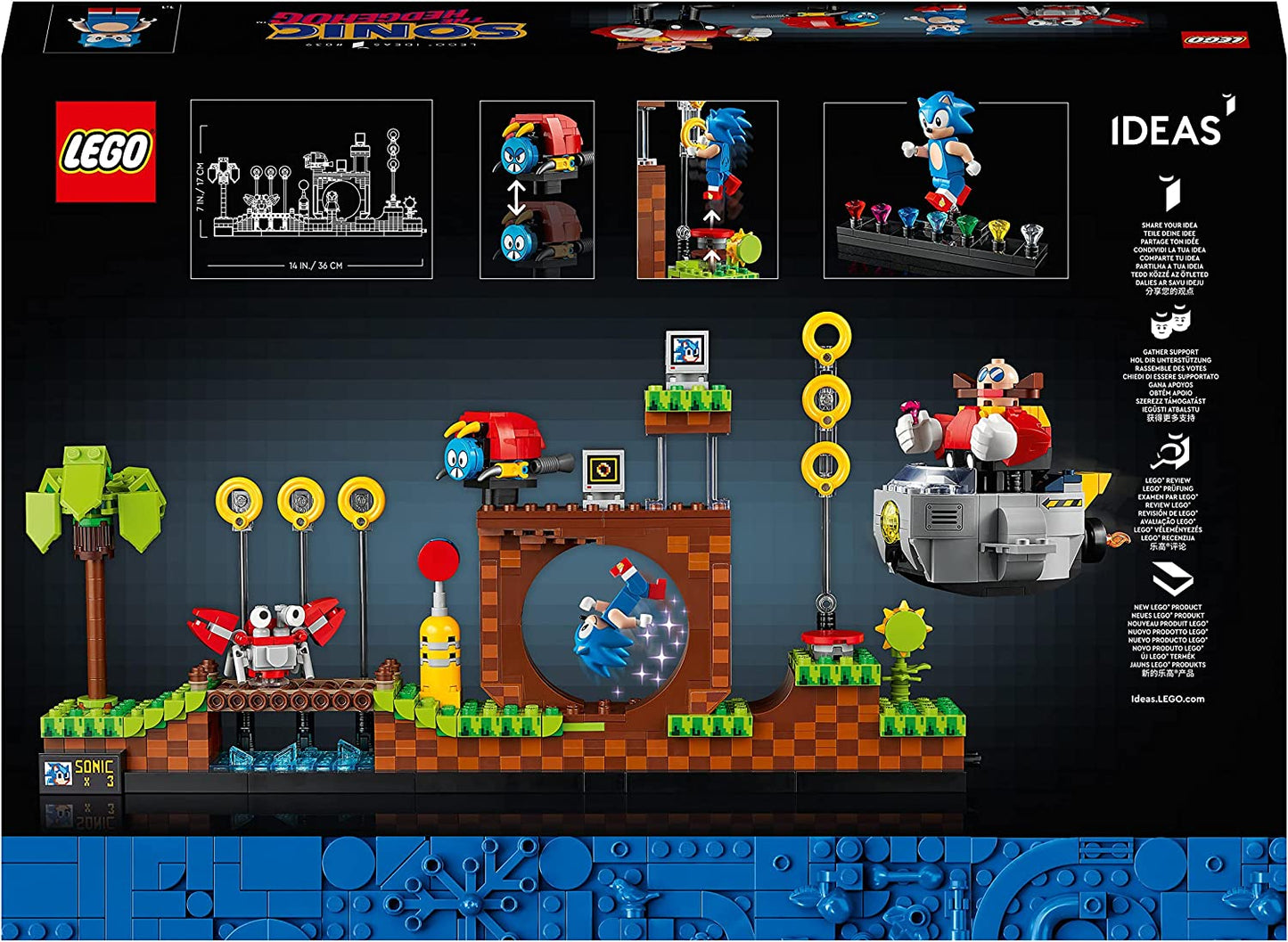 21331 Ideas Sonic the Hedgehog - Green Hill Zone, Konstruktionsspielzeug
