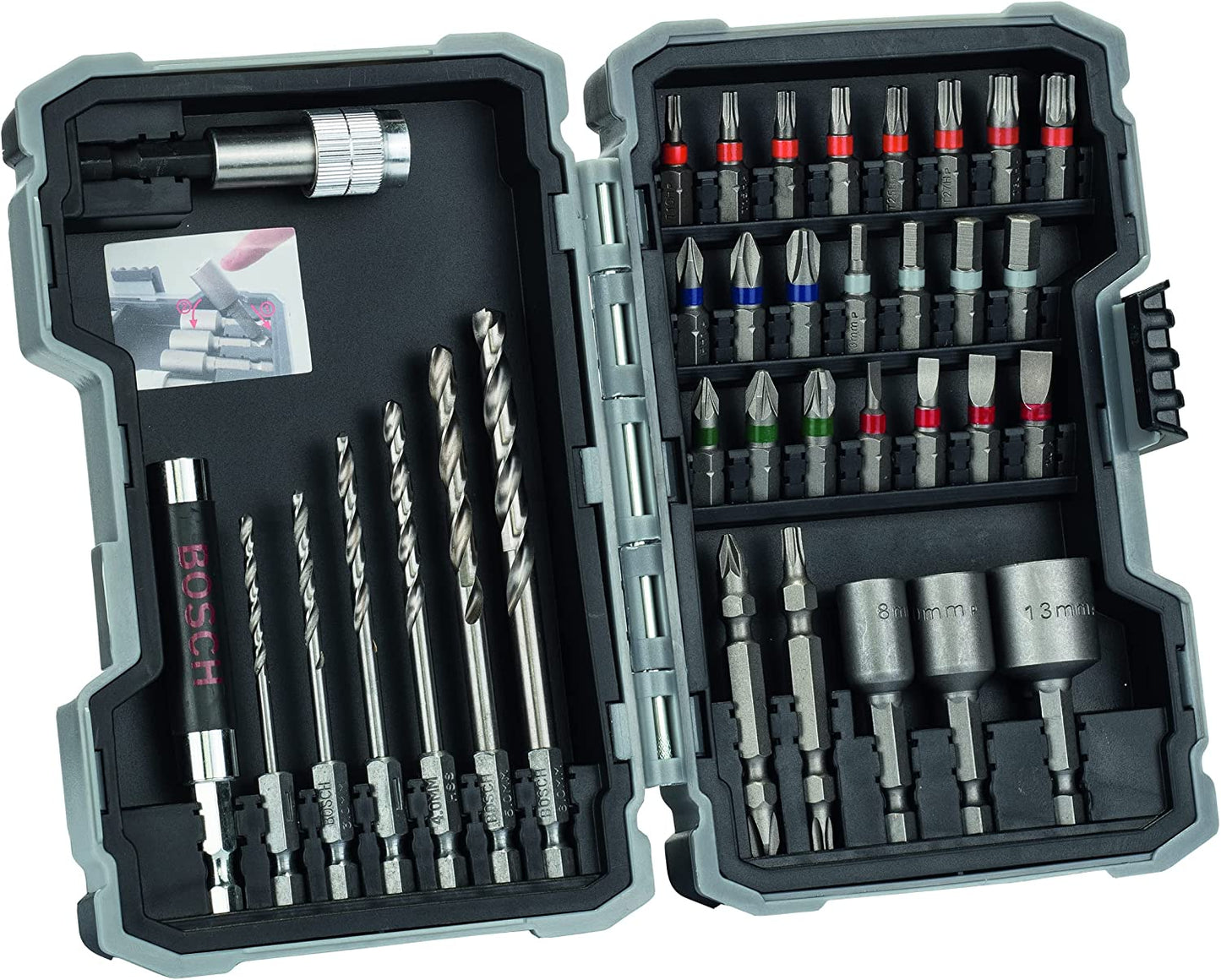 Metallbohrer-und Bit-Set Extra Hard, 35-teilig, Bohrer- & Bit-Satz