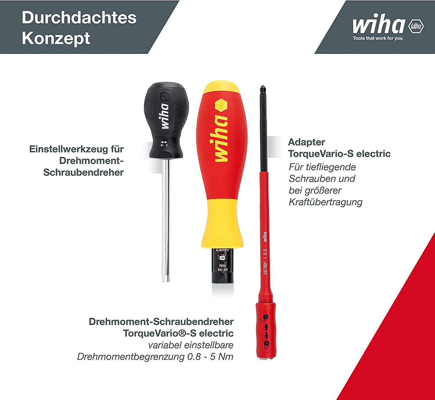 Drehmoment-Schraubendreher Set TorqueVario-S electric
