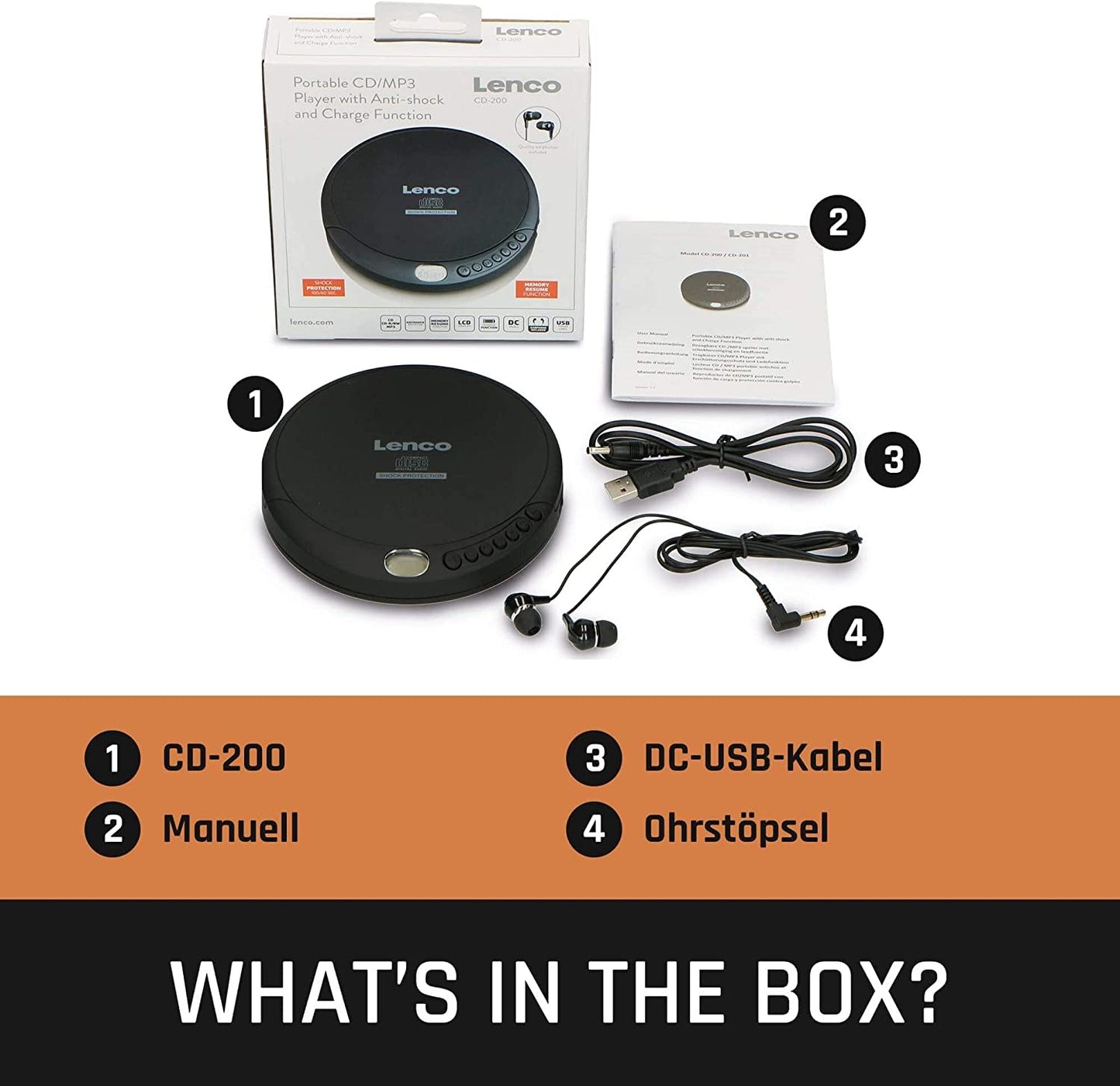 CD-200BK, CD-Player