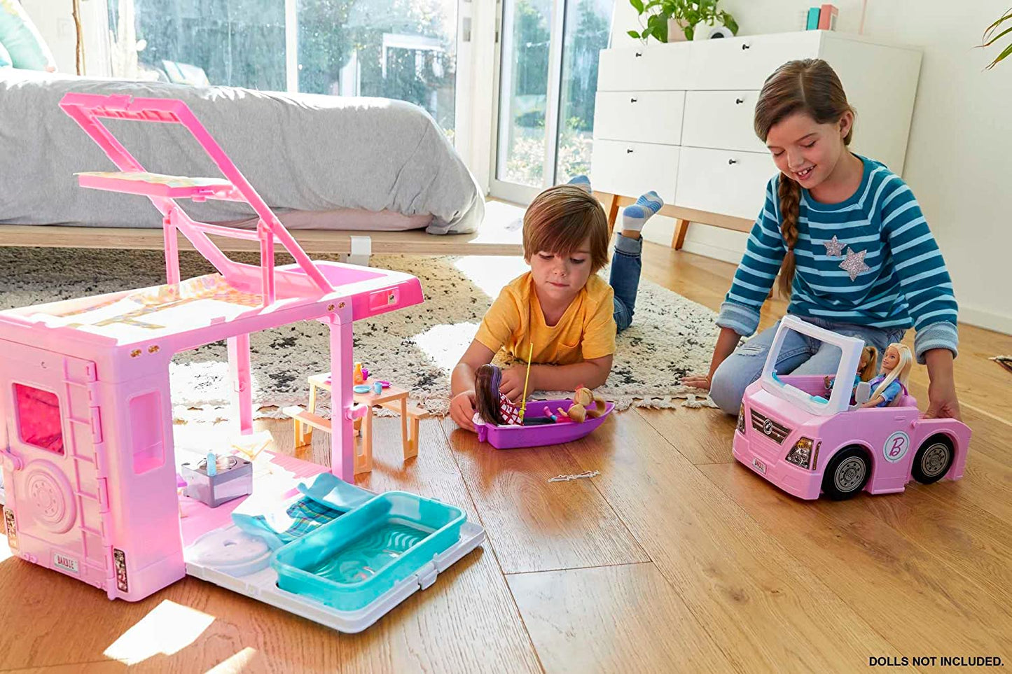 Barbie 3-in-1 Super Abenteuer-Camper, Spielfahrzeug