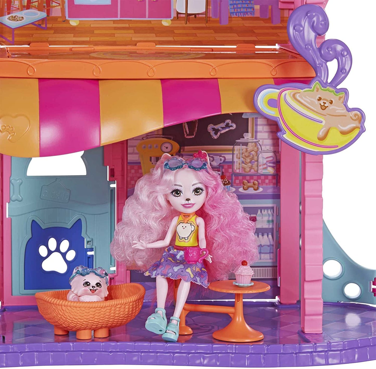 Enchantimals Stadthaus & Café Spielset, Spielgebäude
