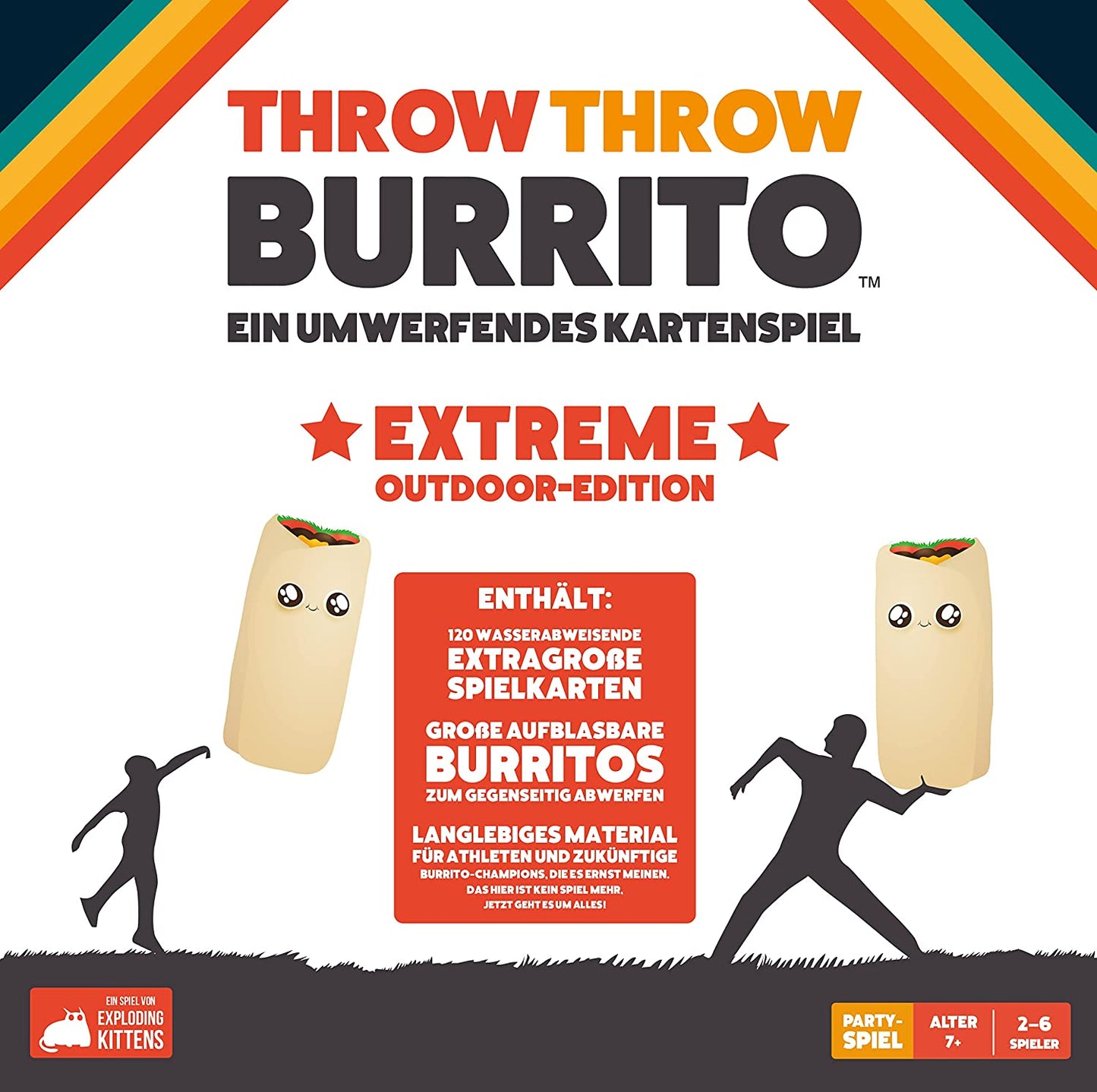Throw Throw Burrito: Extreme Outdoor-Edition, Partyspiel