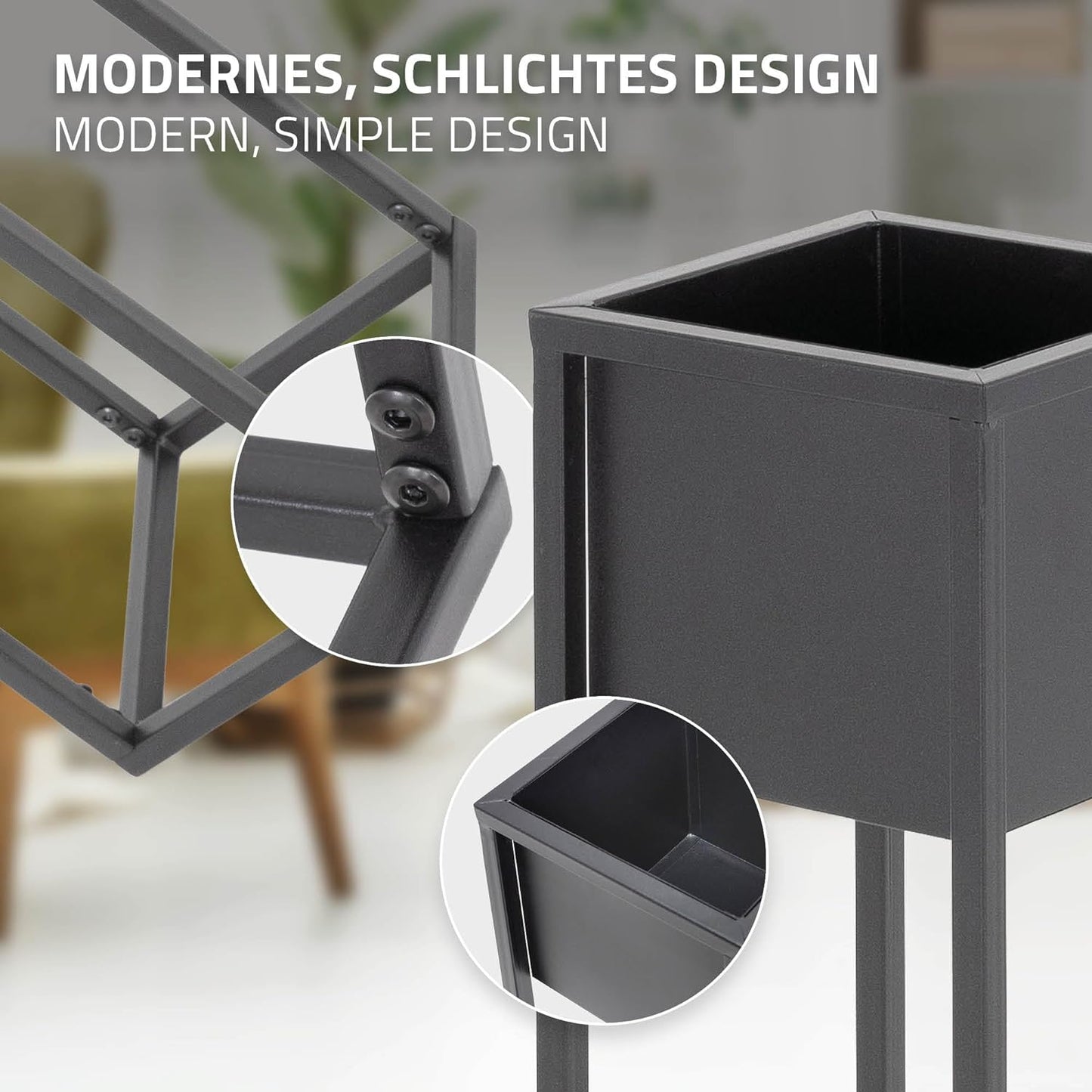 Blumenständer Set, 2er Set; Modell 1