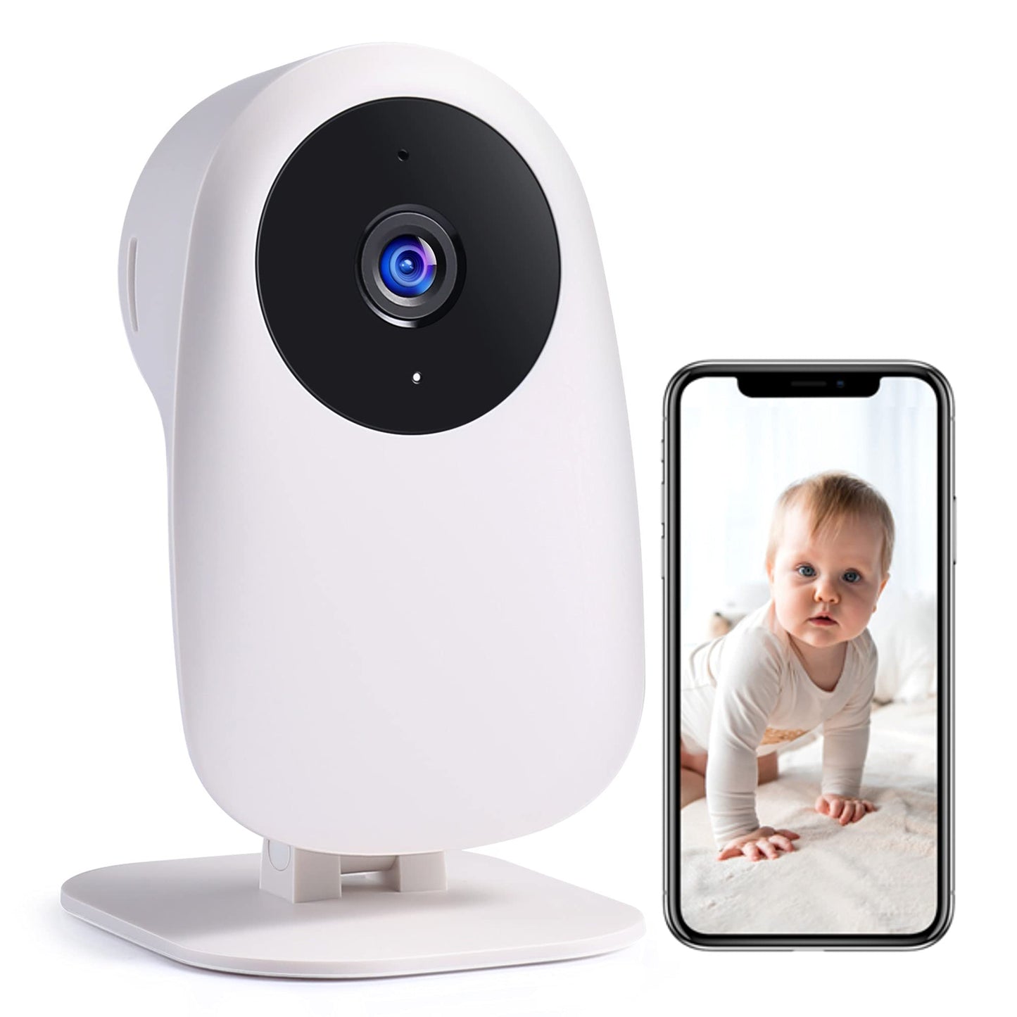 Babykamera, Babyphone 1080P und 2-Wege-Audio