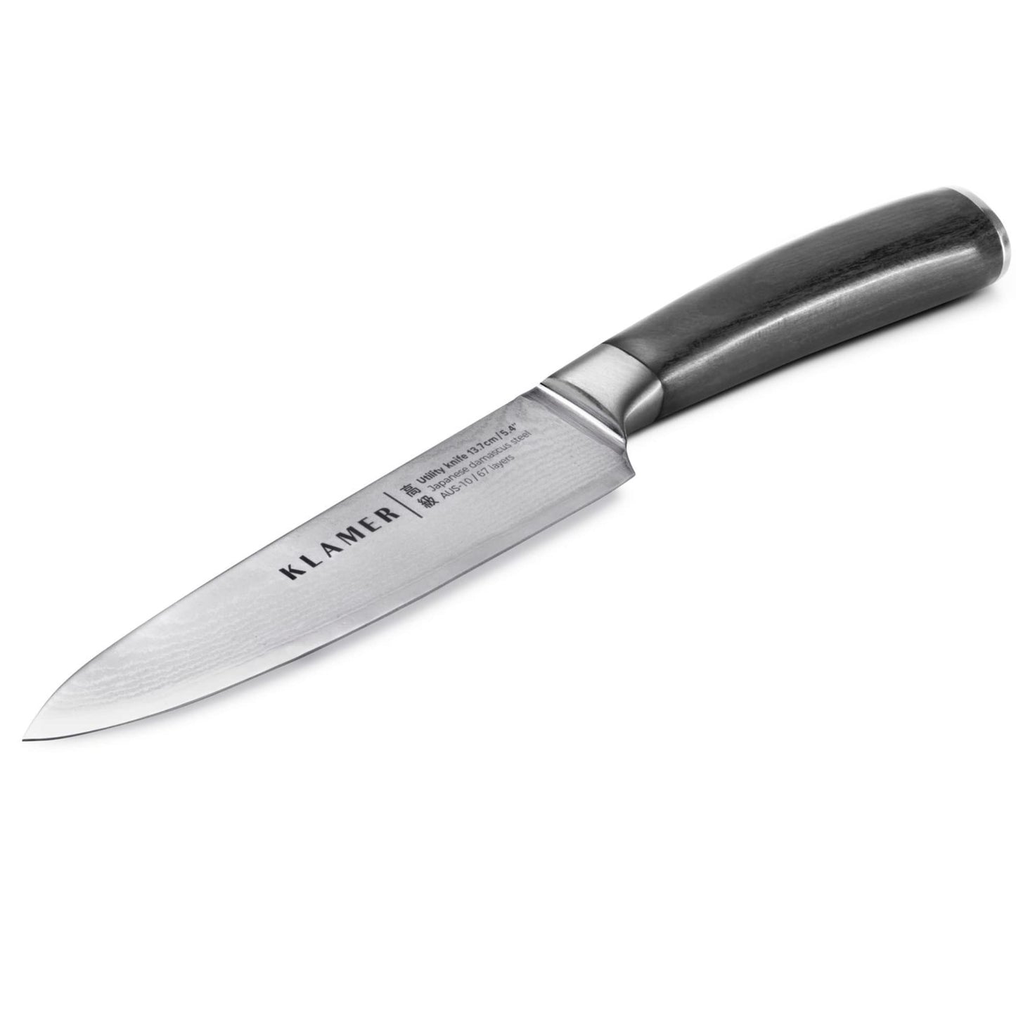 Premium Damast Allzweckmesser, Classic Damastmesser Pakkaholz|Allzweck 13,7cm