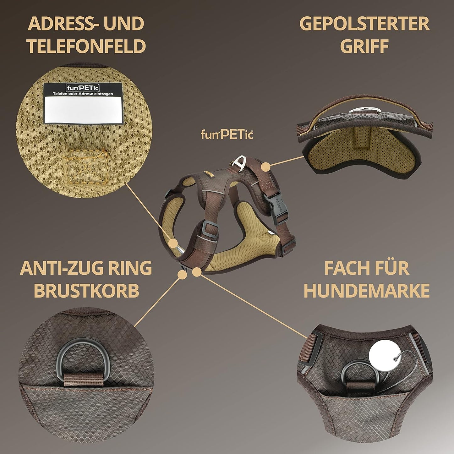 Geschirr, Braun L