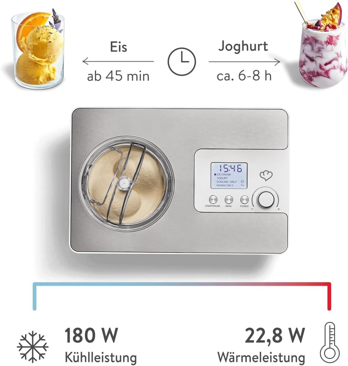 Eismaschine & Joghurtbereiter, Elisa