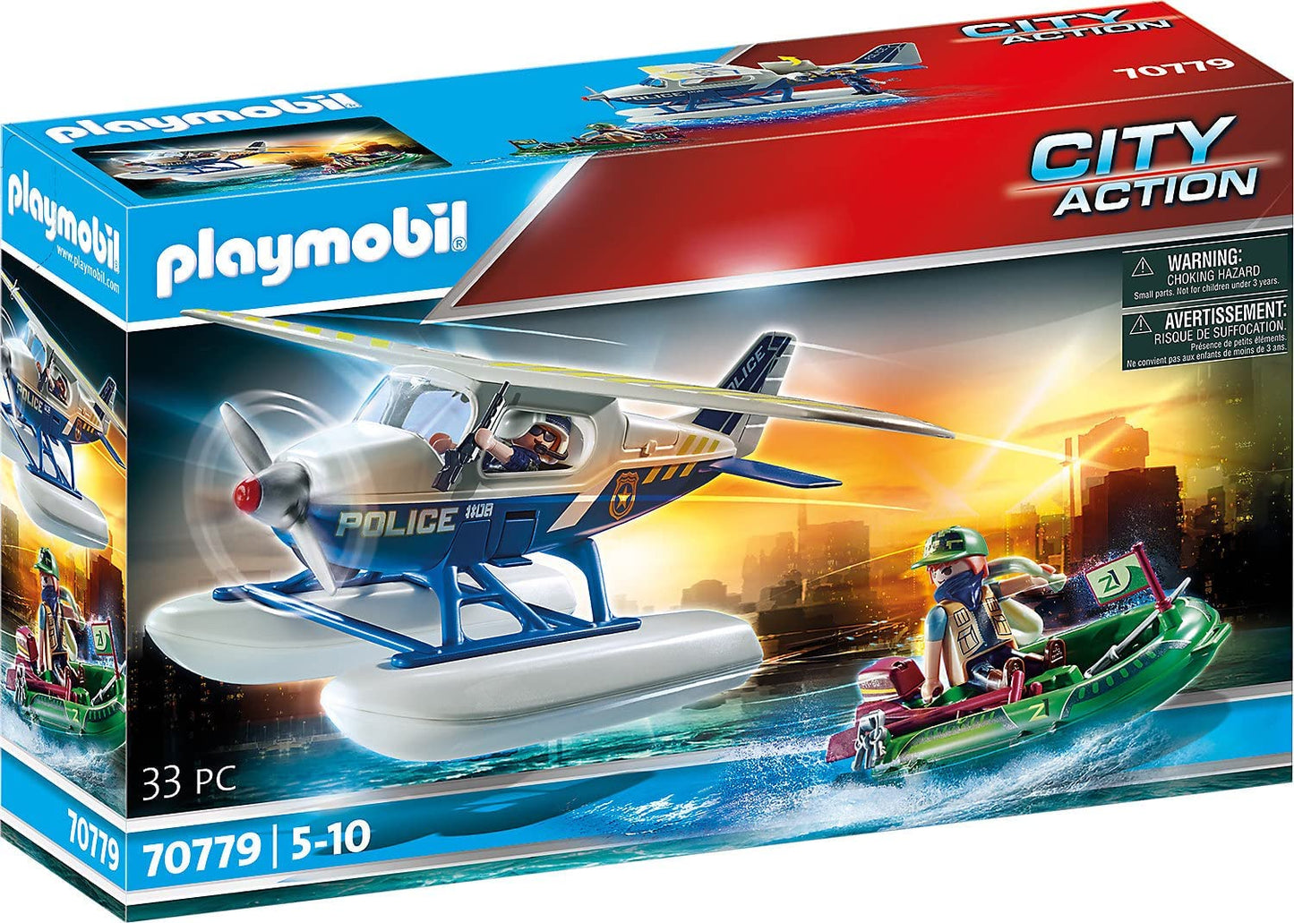 70779 City Action Polizei-Wasserflugzeug: Schmuggler-Verfolgung, Konstruktionsspielzeug