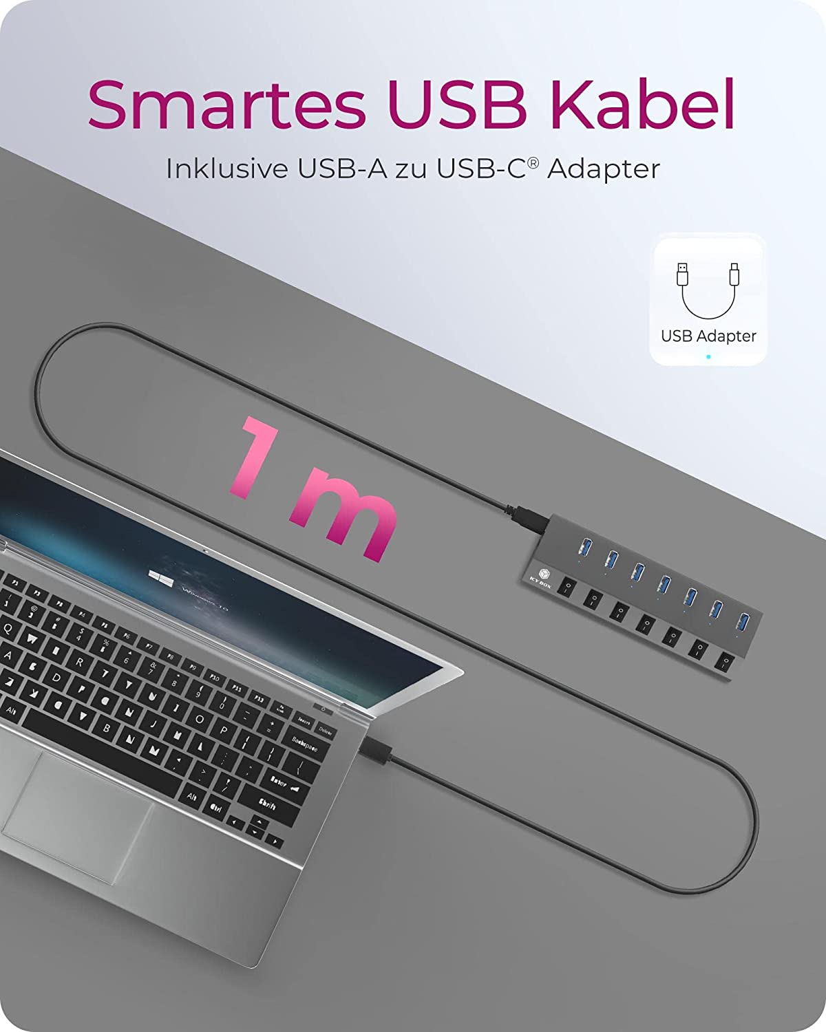 IB-HUB1701-C3, USB-Hub