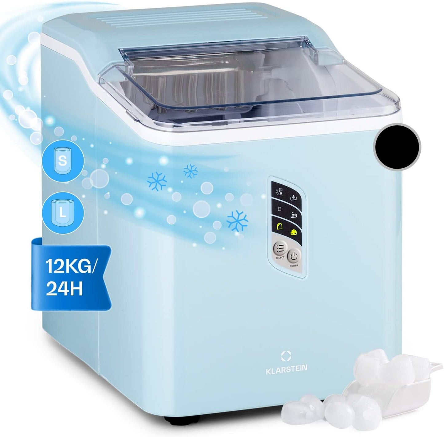 Eiswürfelmaschine, Blau