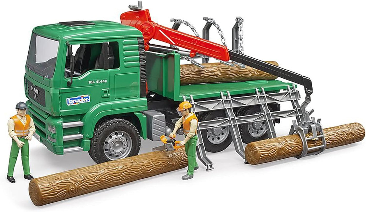 MAN Holztransport-LKW mit Ladekran 02769